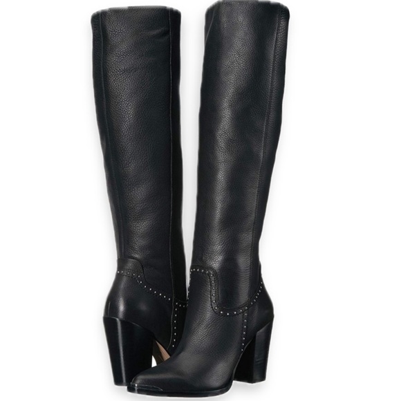 Dolce Vita Shoes - Dolce Vita Kanya Black Leather Knee High Boot